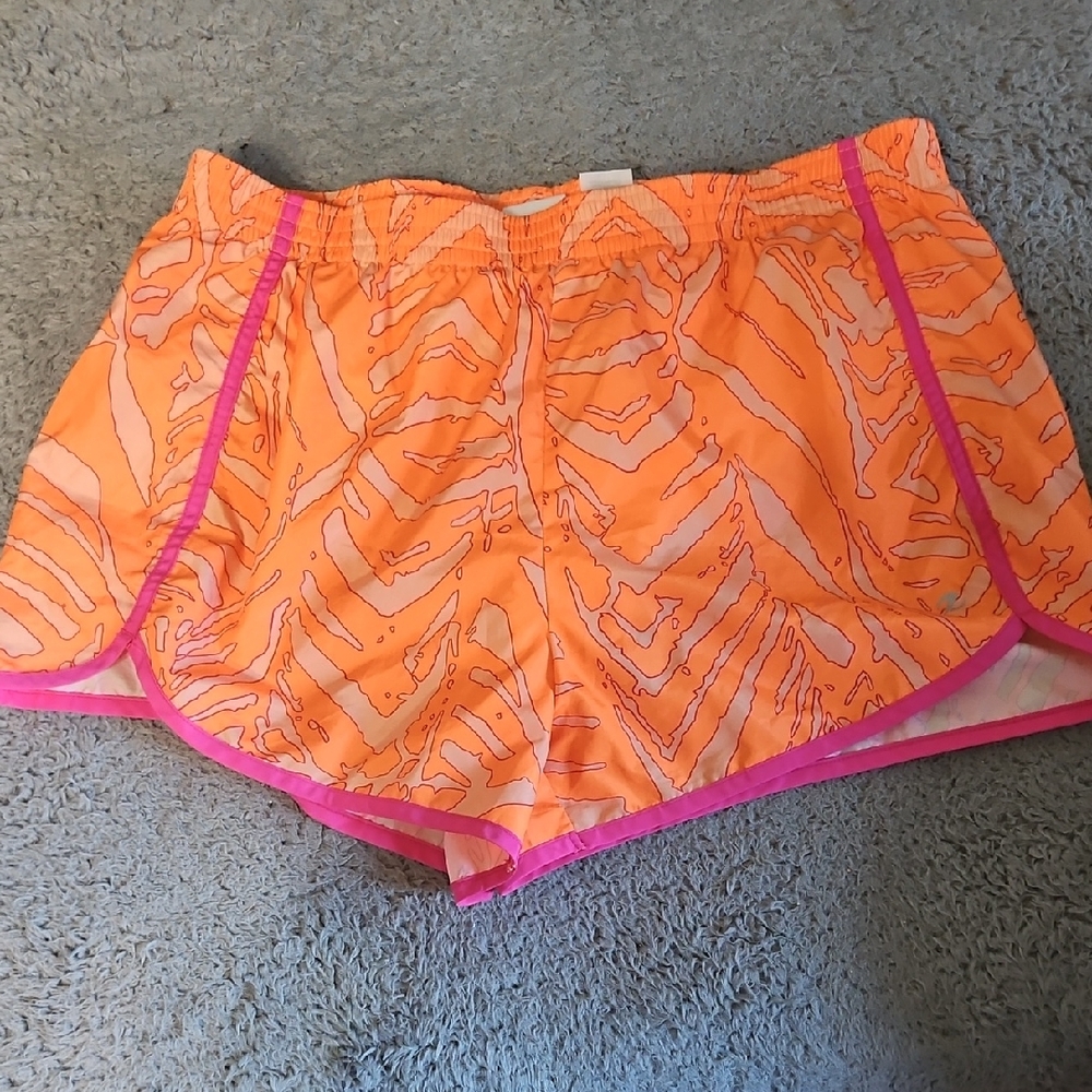 Energy Zone Women's Athletic Shorts in Orange and Pink